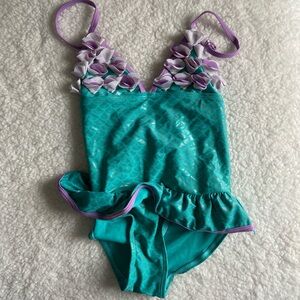 youth mermaid one piece swimsuit